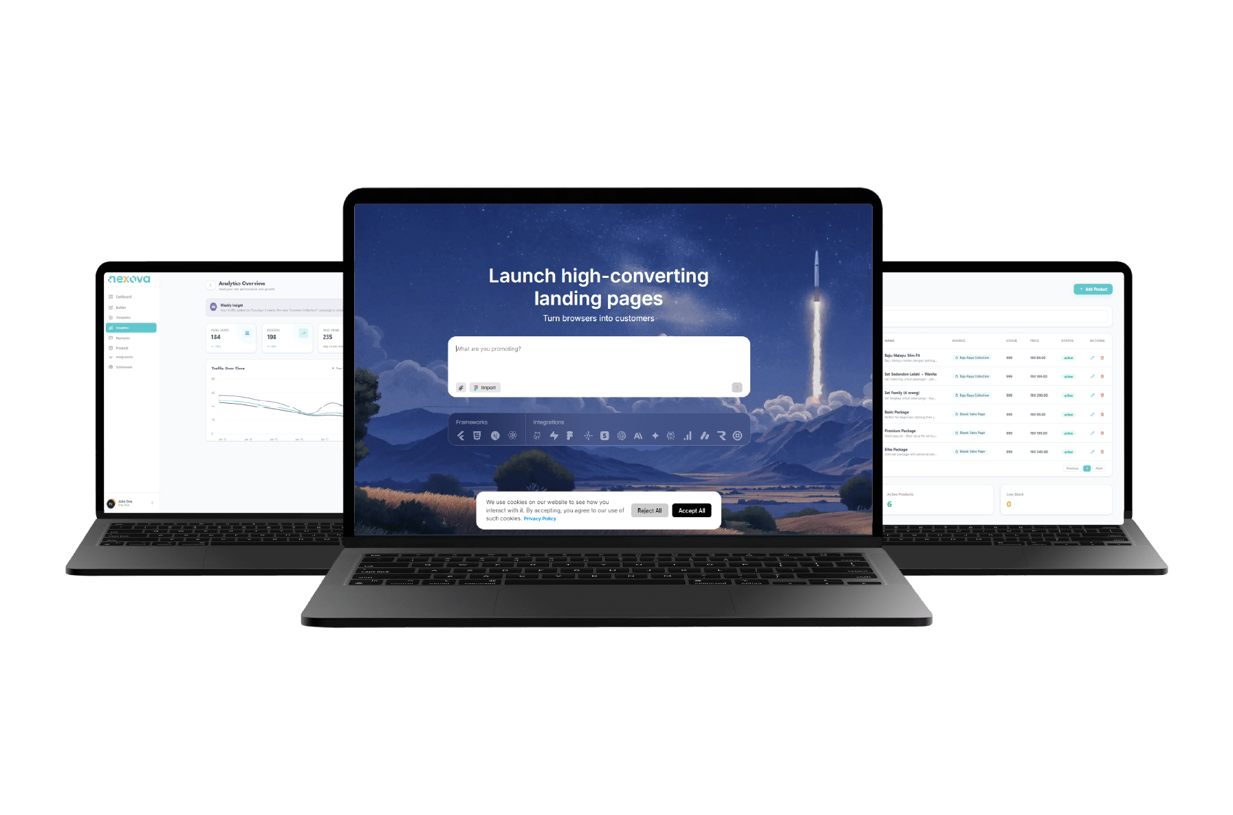 Nexova Builder Interface