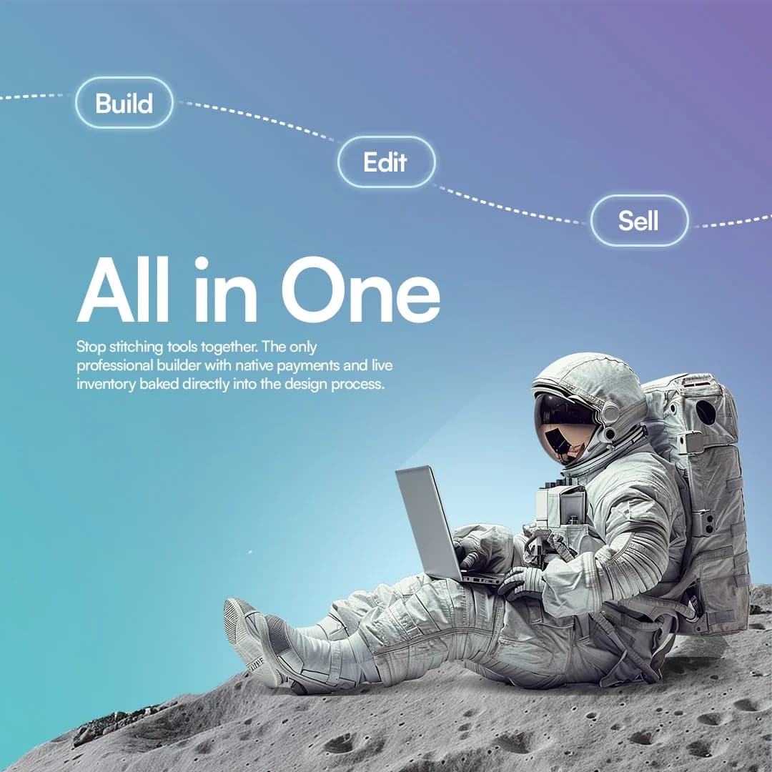Build, Edit, Sell — All in One